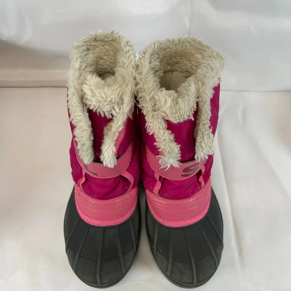 Sorel Childrens Snow Commander Boot Tropic Pink Deep Blush Size 12 NC5190-652
